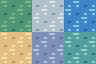 Six original pixel terrain tiles in a three-column sprite sheet